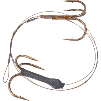 Sänger 1x7 Stahlvorfach mit 2 Drillingen 50 cm 12 kg Gr.2