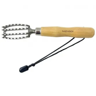 Sänger Profi Edelstahl Fischschupper mit Holzgriff 20 cm