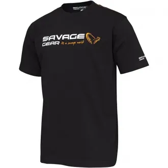 Savage Gear Signature Logo T-Shirt Black Ink L