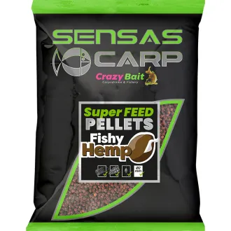 Sensas Carp Super Feed Pellets 2 mm 650 g Fishy Hemp