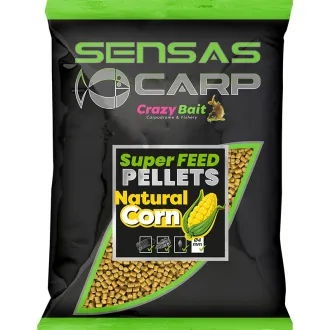Sensas Carp Super Feed Pellets 4 mm 650 g Natural Corn