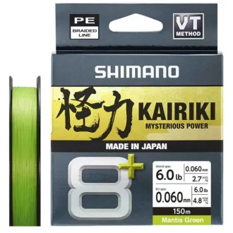 Shimano Kairiki 8+ Mantis Green 150 m 0,06 mm 4,8 kg
