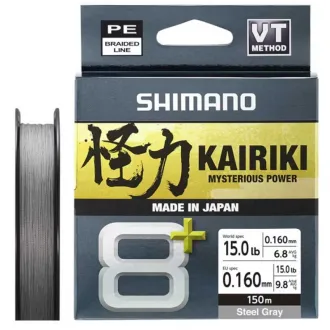 Shimano Kairiki 8+ Steel Grey 150 m 0,16 mm 9,8 kg