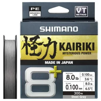 Shimano Kairiki 8+ Steel Grey 300 m 0,10 mm 6,5 kg