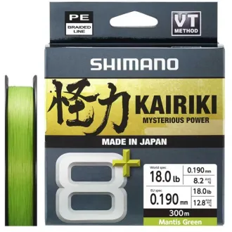 Shimano Kairiki 8+ Mantis Green 300 m 0,19 mm 12,8 kg