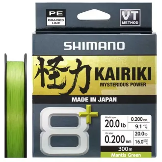 Shimano Kairiki 8+ Mantis Green 300 m 0,20 mm 16,0 kg