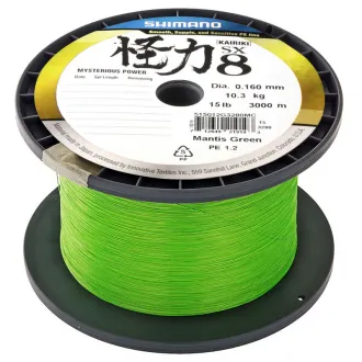 Shimano Kairiki 8 Meterware Mantis Green 0,160 mm 10,3 kg