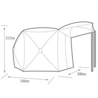 Solar SP 6-Hub Cube Shelter