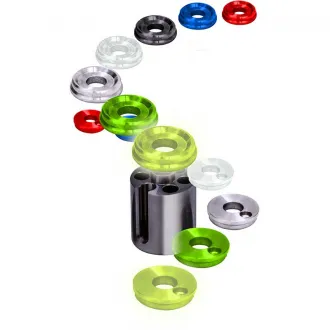 Solar Lock & Load Indicator End Caps Set Of 2 Blue