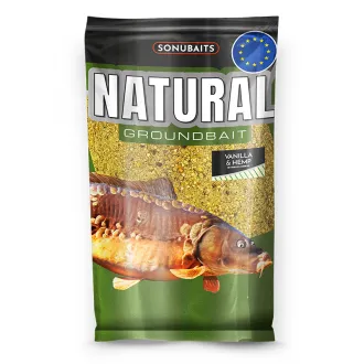 Sonubaits Natural Groundbait 1 kg Vanilla & Hemp