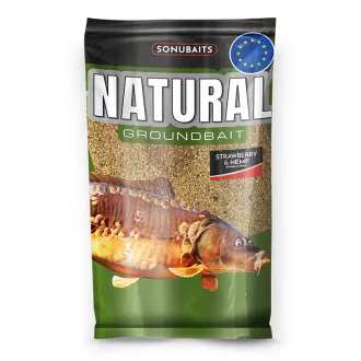 Sonubaits Natural Groundbait 1 kg Strawberry &Hemp