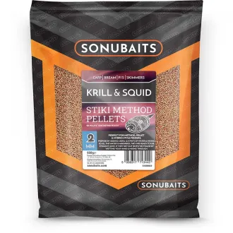 Sonubaits Stiki Krill & Squid Method Pellets 650 g 2 mm