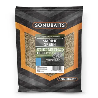 Sonubaits Stiki Marine Green Method Pellets 650 g 4 mm 