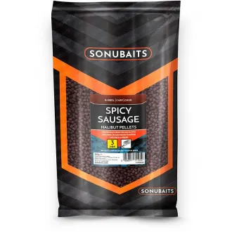 Sonubaits Spicy Sausage Halibut Pellets 900 g 3 mm