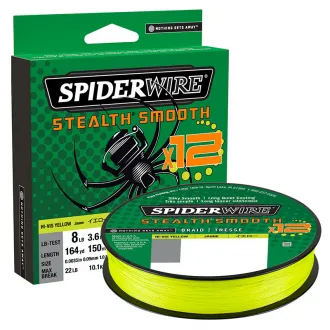 SpiderWire Stealth Smooth 12 Hi-Vis Yellow 150 m - 0,19 mm - 18,0 kg
