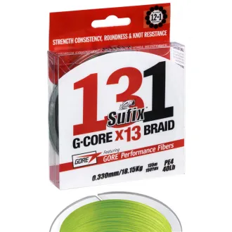 Sufix 131 Braid Neon Chartreuse 120 m 0,128 mm 6,8 kg