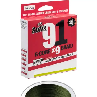 Sufix 91 Braid Lo-Vis Green 100 m 0,104 mm 4,9 kg