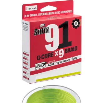 Sufix 91 Braid Neon Chartreuse 100 m 0,104 mm 4,9 kg