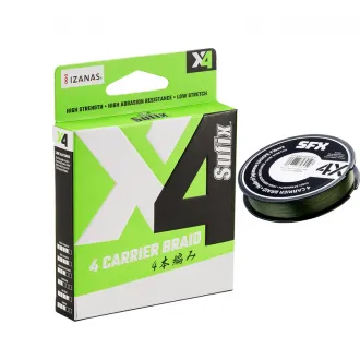 Sufix X4 Braid Hi Vis Green 120 m 0,128 mm 5,5 kg