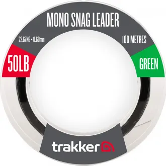 Trakker Mono Snag Leader 50 lb 22,67 kg 0,60 mm 100 m Green