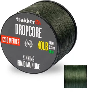 Trakker Dropcore Braid Green 1200 m 40 lb 0,33 mm 18,1 kg