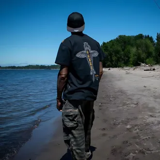 Vass Carp Rising T-Shirt Black