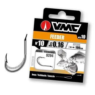 VMC 9294 Feeder Nickel 100 cm Nylon 0,16 mm 10 Stück - Gr. 10