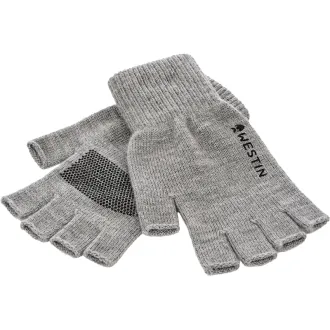Westin Merino Wool Half Gloves Light Grey Melange L