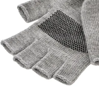 Westin Merino Wool Half Gloves Light Grey Melange L