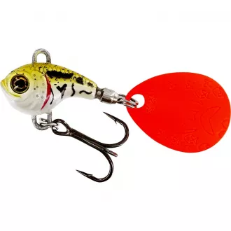 Westin DropBite Tungsten Spin Tail Jig 2 cm 13 g Pearl Stickleback