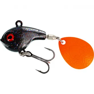 Westin DropBite Spin Tail Jig 3,7 cm 22 g Black Mamba