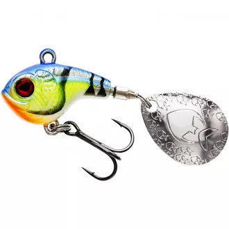 Westin DropBite Spin Tail Jig 3,4 cm 17 g Chartreuse Blue Craw