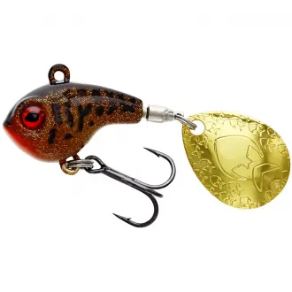Westin DropBite Spin Tail Jig 3,4 cm 17 g Motoroil