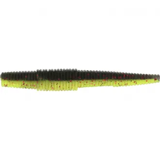 Westin Ned Worm Slim 5,5 cm 1,5 g Black/Chartreuse 6 Stück