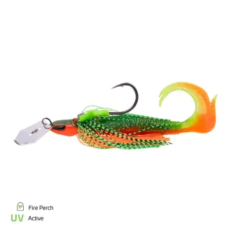 Zeck Fishing Bladed Cat Jig 30 g S-Blade Fire Perch