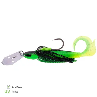 Zeck Fishing Bladed Cat Jig 50 g XL-Blade Acid Green