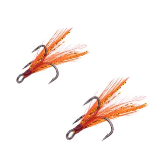 Zeck Fishing Feathered Predator Treble #8 Orange