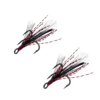 Zeck Fishing Feathered Predator Treble #8 Black