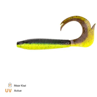Zeck Fishing Drag-Tail 12 cm Moor Kiwi 3 Stück