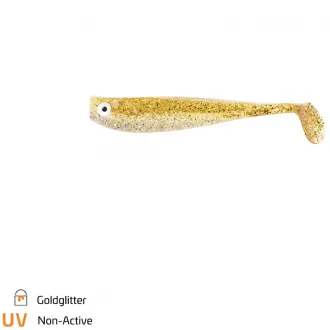 Zeck Fishing Zander Gummi 9 cm Goldglitter 3 Stück