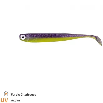 Zeck Fishing Zander Gummi 12 cm Purple Chartreuse 3 Stk