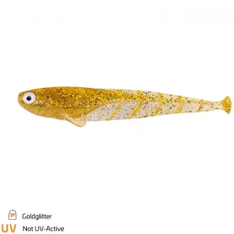 Zeck Fishing Quappie 8 cm Goldglitter 4 Stück