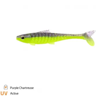 Zeck Fishing UBS Baby Rippler 12 cm Purple Chartreuse 3 Stk