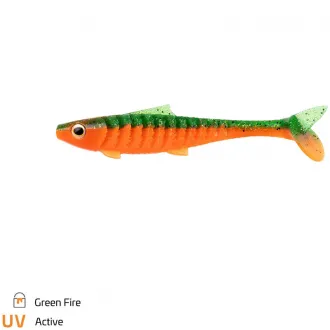 Zeck Fishing Baby Rippler 10 cm Green Fire 4 Stück