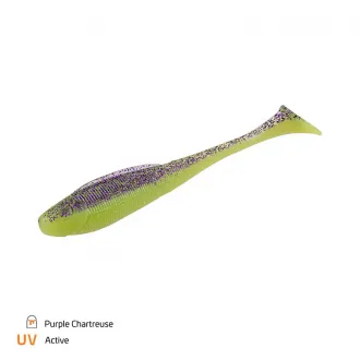 Zeck Fishing BA Sexy Swimmer 12 cm Purple Chartreuse 5 Stück