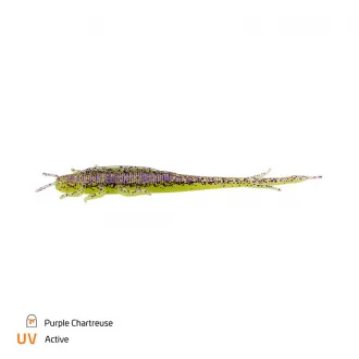 Zeck Fishing BA Shaky Sneaker 8 cm Purple Chartreuse 9 Stück