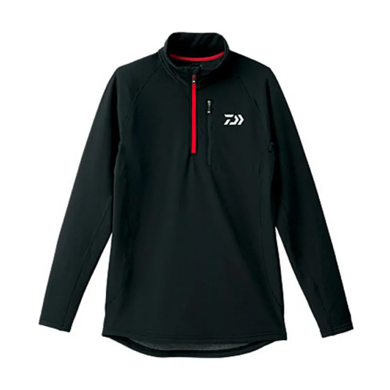 DAIWA BREATHMAGIC Half-Zip Jacket - Black/Red - XL
