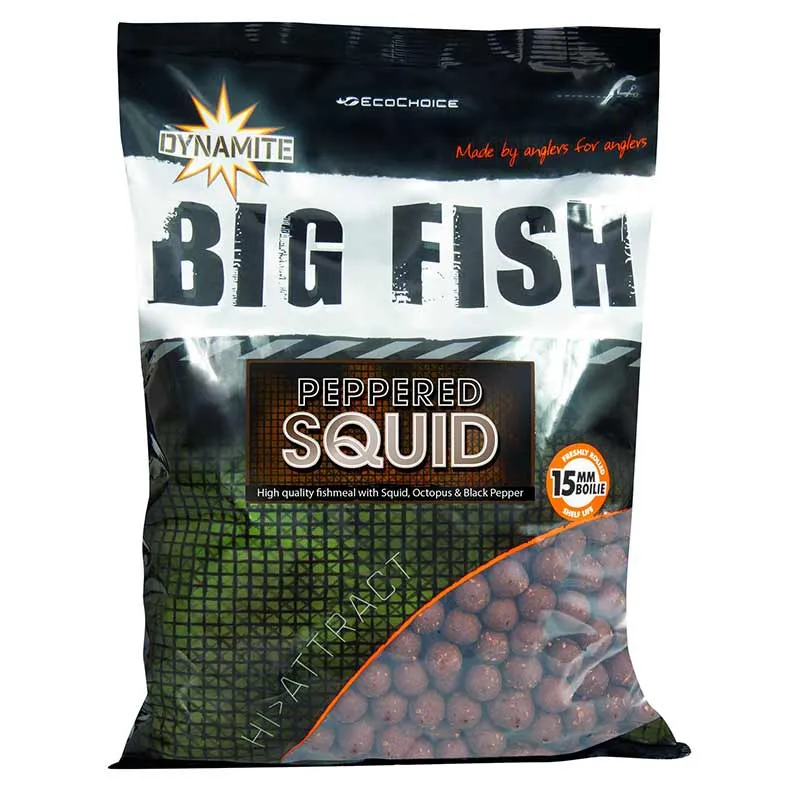 Dynamite Baits Peppered Squid Boilies 1,8 kg 20 mm
