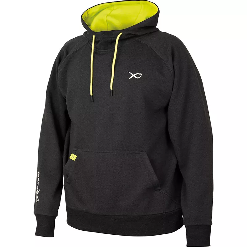 Matrix Minimal Black/Marl + Lime Hoody L