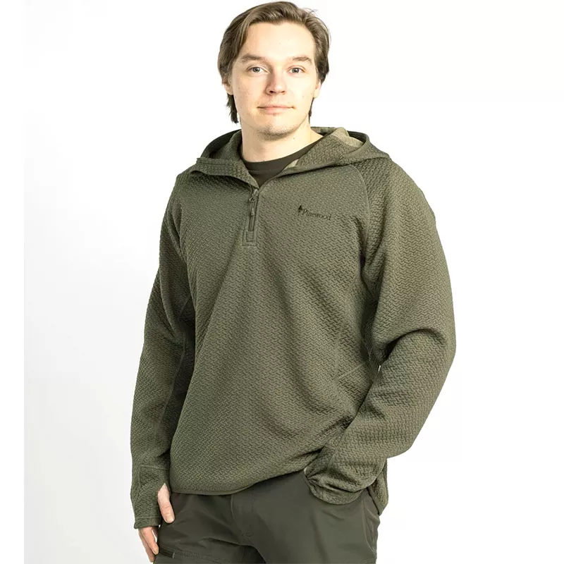 Pinewood Everyday Travel Sweater Dark Green Melange M